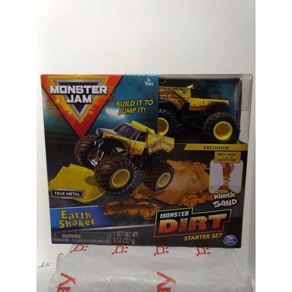 Monster Jam - Earth Shaker Monster Dirt Starter Set with Kinetic Sand - Picture 1 of 2
